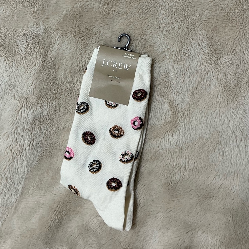 NWT J Crew Donut Trouser Socks
